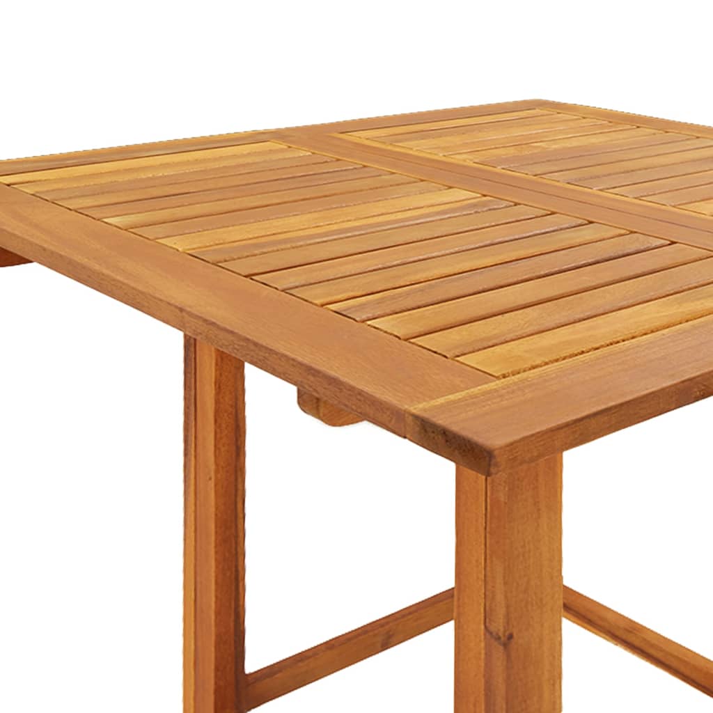 Tavolo da Bistrot 75x75x110 cm in Legno Massello di Acacia