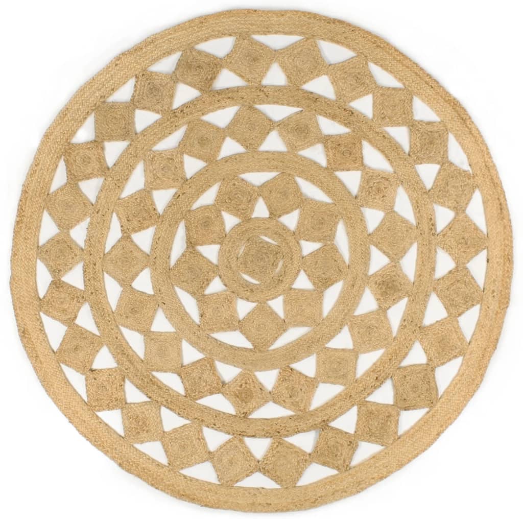 Tappeto Lavorato a Mano in Juta Intrecciata 180 cm cod mxl 61451