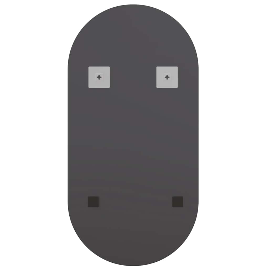 Specchio con Luci LED 80x40 cm Ovale in Vetro 3102975