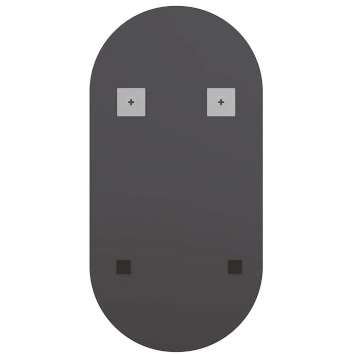 Specchio con Luci LED-Specchio decorativo 80x40 cm Ovale in Vetro