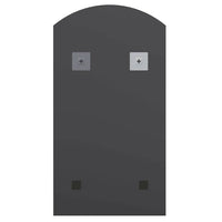 Specchio con Luci LED 90x45 cm Forma ad Arco in Vetro 3102978