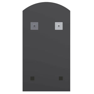 Specchio con Luci LED 90x45 cm Forma ad Arco in Vetro 3102978