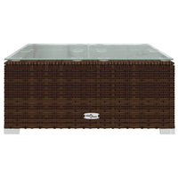 Set Divani da Giardino 11 pz con Cuscini in Polyrattan Marrone cod mxl 42508