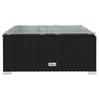 Set Divani da Giardino 10 pz con Cuscini in Polyrattan Nero 3101977