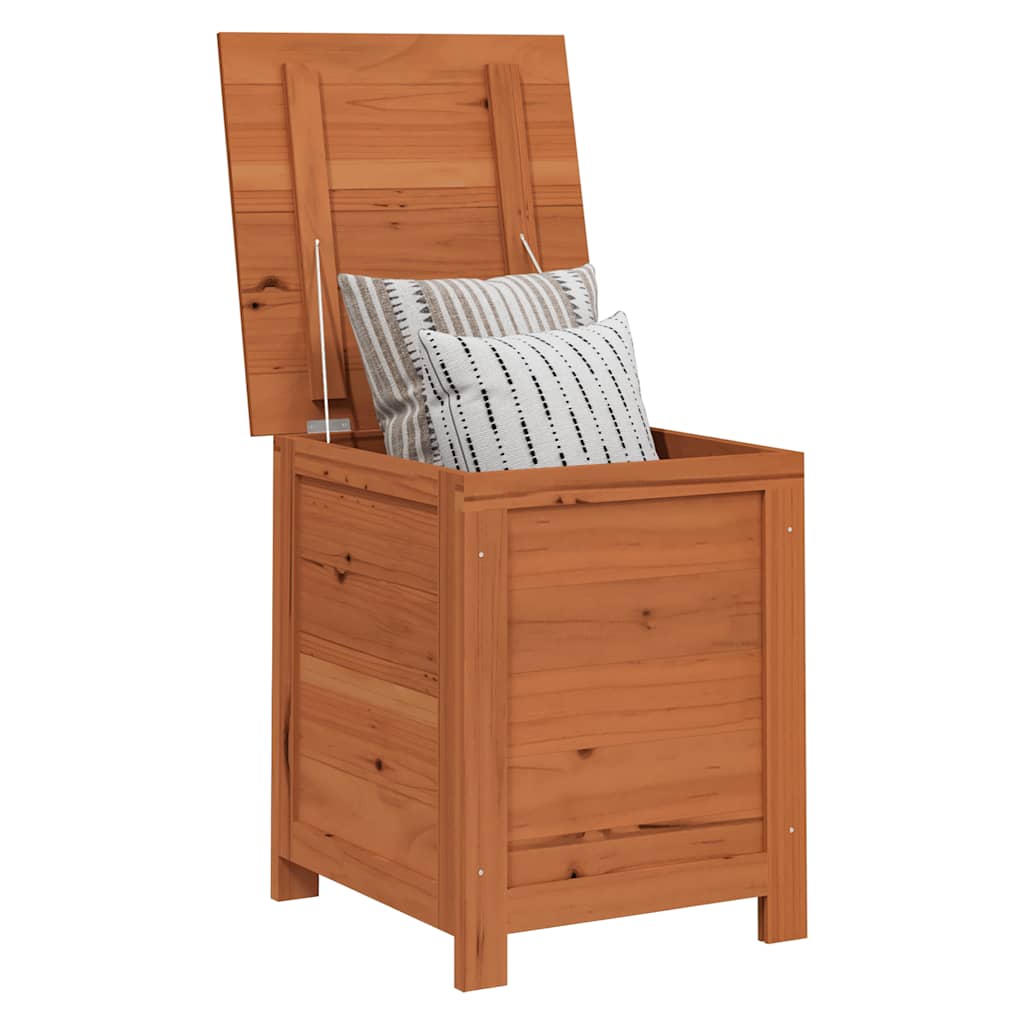 Scatola Cuscini Esterno Marrone 50x50x56cm Legno Massello Abete 152165