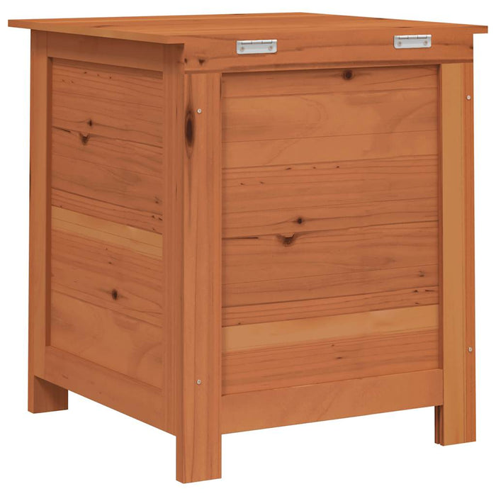 Scatola Cuscini Esterno Marrone 50x50x56cm Legno Massello Abete 152165