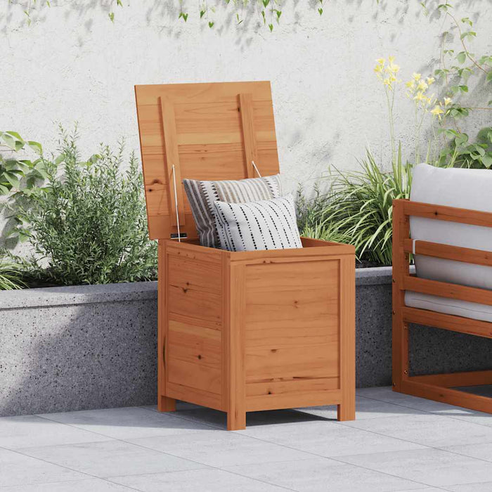 Scatola Cuscini Esterno Marrone 50x50x56cm Legno Massello Abete 152165