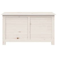 Scatola Cuscini Esterno Bianco 100x50x56cm Legno Massello Abete 152167