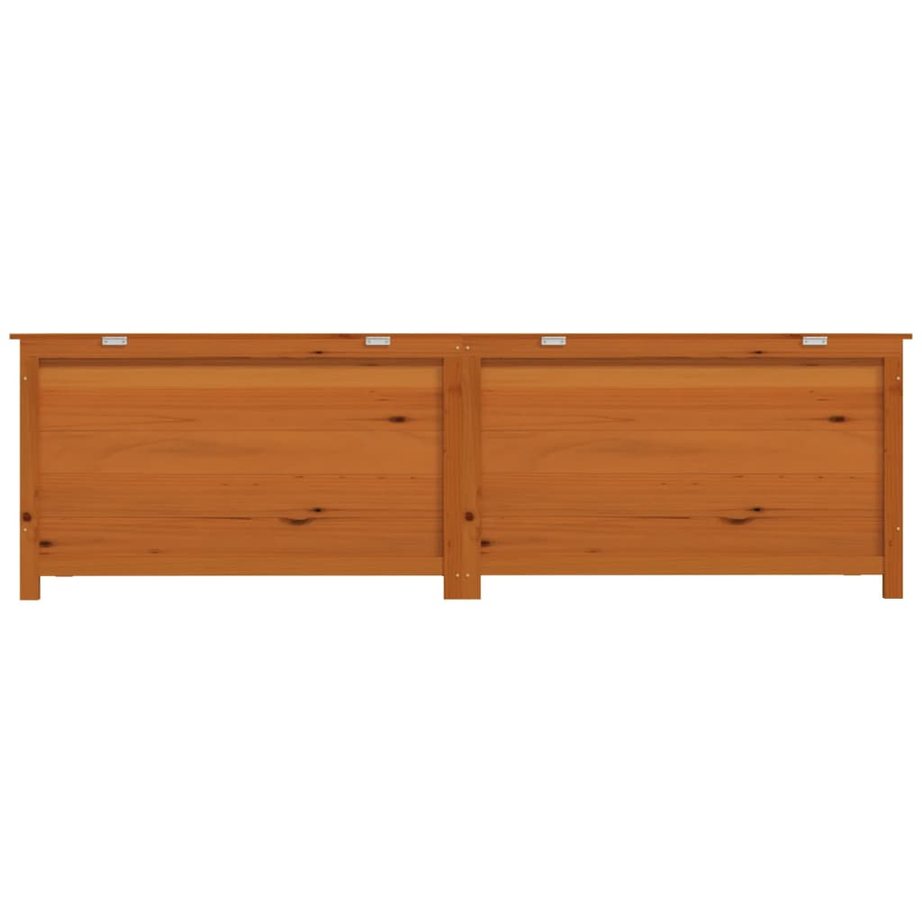 Scatola Esterni Cuscini Marrone 200x50x56 Legno Massello Abete 152177