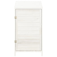 Capanno da Giardino Bianco 55x52x112 cm Legno Massello di Abete cod mxl 65906