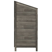Capanno da Giardino Antracite 55x52x112 cm Legno Massello Abete 152180