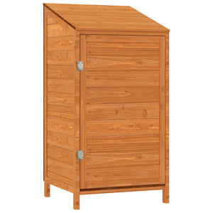 Casetta da giardino 55 x 52 x 112 cm in legno massello di abete marrone 02_0044050