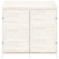 Capanno da Giardino Bianco 102x52x112cm Legno Massello di Abete cod mxl 39996