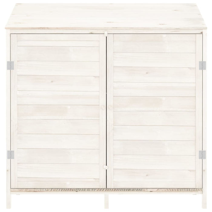 Casetta da giardino 102 x 52 x 112 cm in legno massello di abete bianco 02_0044041