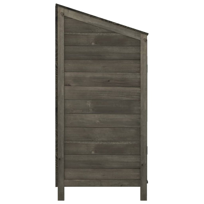 Casetta da giardino 102 x 52 x 112 cm in legno massello di abete antracite 02_0044040