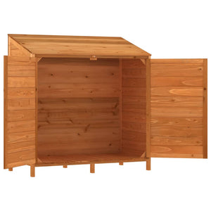 Capanno da Giardino Marrone 102x52x112 cm Legno Massello Abete 152185