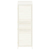 Capanno da Giardino Bianco 55x52x174,5 cm Legno Massello Abete 152187