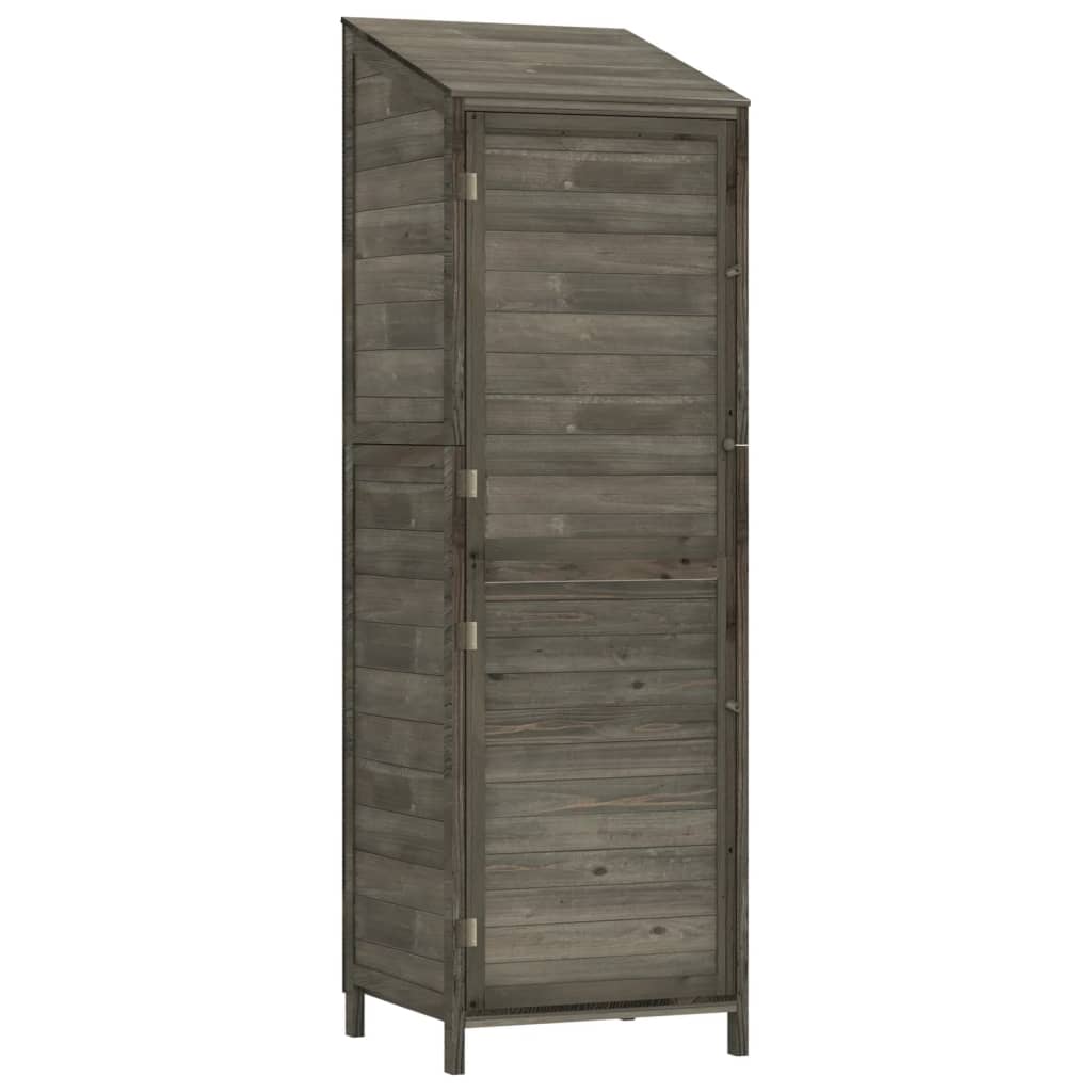 Casetta da giardino 55 x 52 x 1745 cm in legno massello di abete antracite 02_0044052