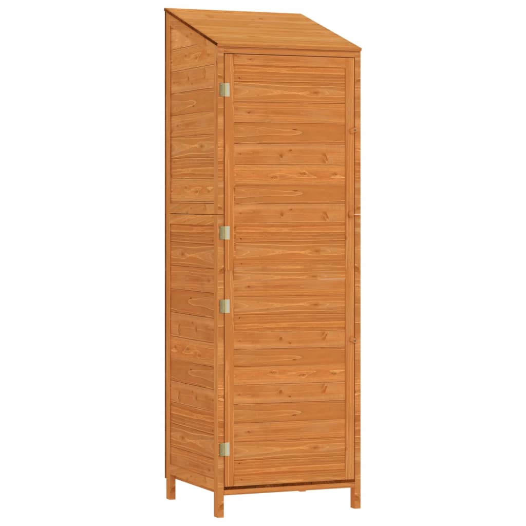 Casetta da giardino 55 x 52 x 1745 cm in legno massello di abete marrone 02_0044054