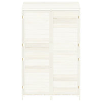 Capanno da Giardino Bianco 102x52x174,5 cm Legno Massello Abete 152191