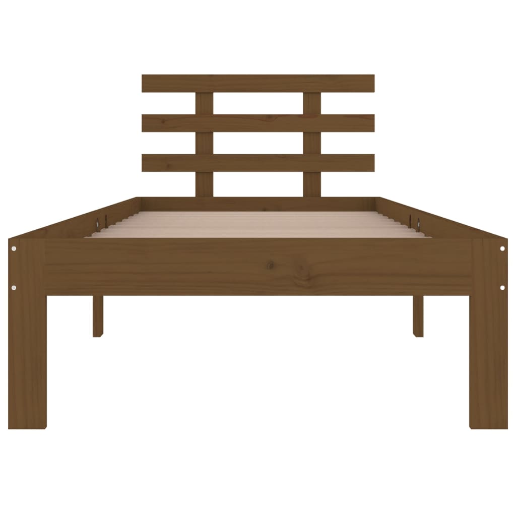 Giroletto senza Materasso Ambra in Legno Massello 100x200 cm