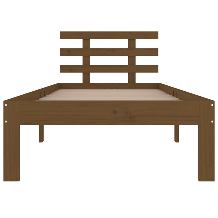 Giroletto senza Materasso Ambra in Legno Massello 100x200 cm