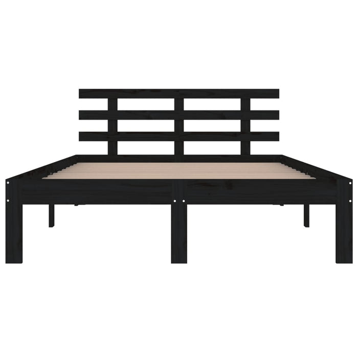 Giroletto Nero in Legno Massello 200x200 cm 814778