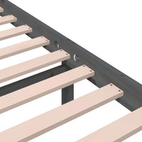 Giroletto Grigio in Legno Massello 90x190 cm Single 814786