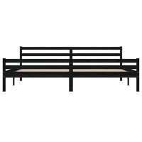 Giroletto Nero in Legno Massello 200x200 cm 814843