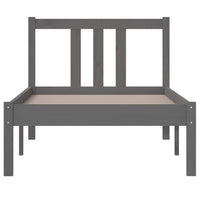 Giroletto in Legno Massello Grigio 75x190 cm Small Single 814846