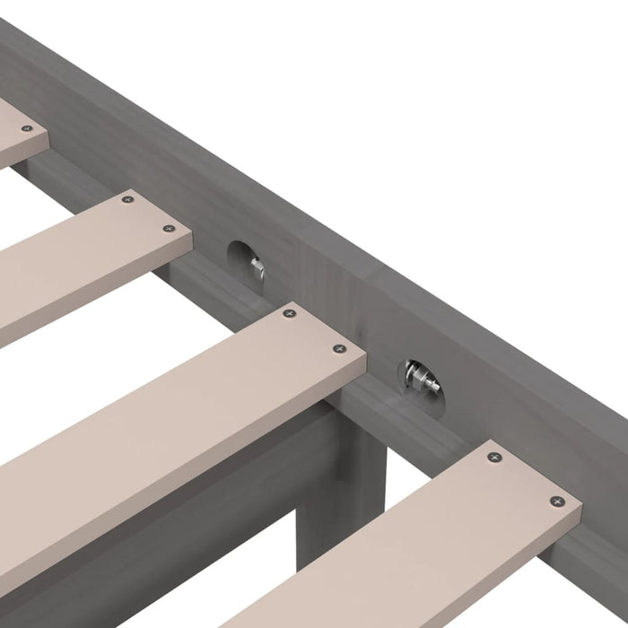 Giroletto in Legno Massello Grigio 75x190 cm Small Single 814846