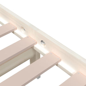 Giroletto Bianco in Legno Massello 90x200 cm 814870