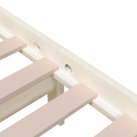 Giroletto Bianco in Legno Massello 100x200 cm 814875