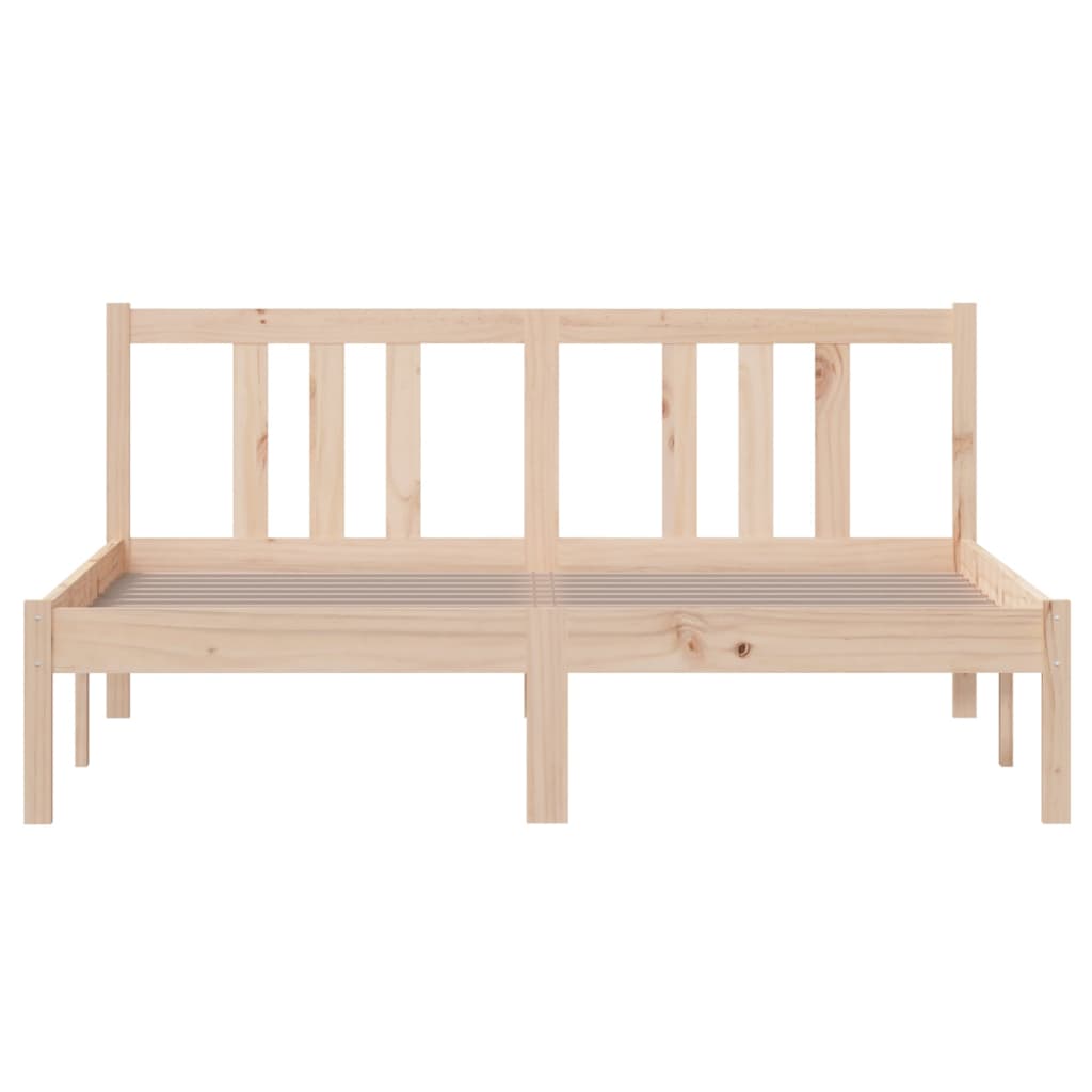 Giroletto senza Materasso Ambrato in Legno Massello 140x200 cm 814884