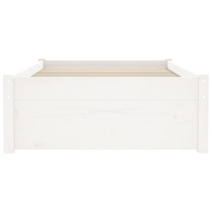 Giroletto-Struttura Letto Bianco in Legno Massello 75x190 cm Small Single 279967