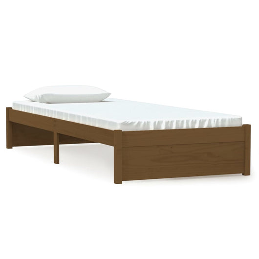 Giroletto senza Materasso-Struttura Letto Ambra in Legno Massello 75x190 cm 792299