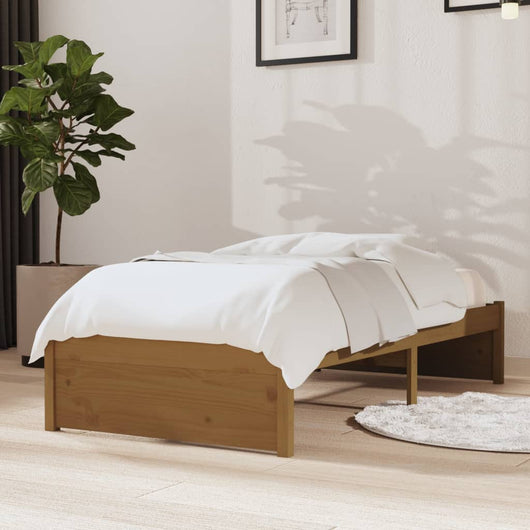 Giroletto senza Materasso-Struttura Letto Ambra in Legno Massello 75x190 cm 792299