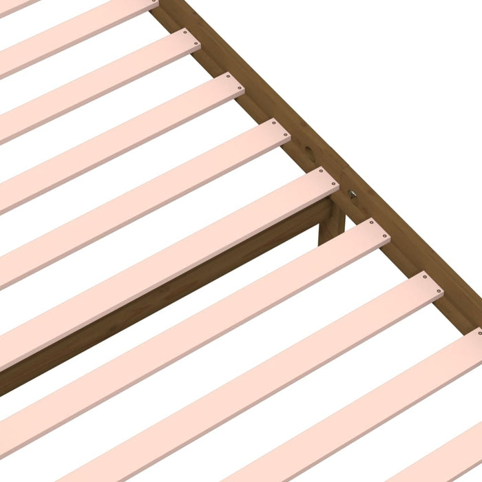 Giroletto-Struttura Letto Ambra in Legno Massello 90x190 cm Single