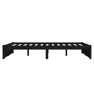 Giroletto Nero in Legno Massello 135x190 cm 4FT6 Double cod mxl 57591