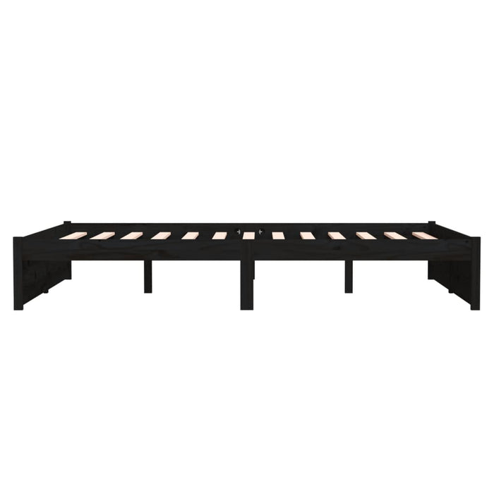 Giroletto Nero in Legno Massello 135x190 cm 4FT6 Double cod mxl 57591