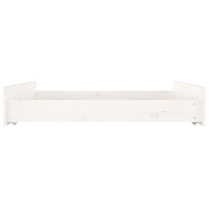 Cassetti per Letto 2 pz in Legno Massello di Pino Bianco cod mxl 71556
