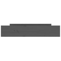 Cassetti per Letto 2 pz in Legno Massello di Pino Grigio 814981