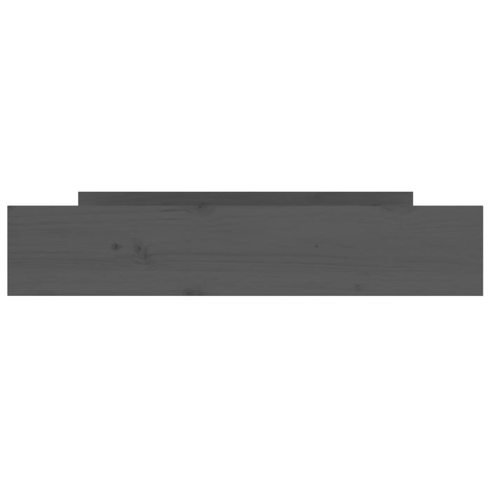 Cassetti per Letto 2 pz in Legno Massello di Pino Grigio 814981