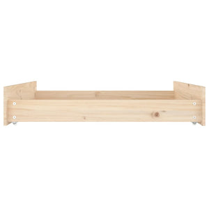 Cassettoni da Letto 2 pz in Legno Massello di Pino 814984
