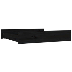 Cassetti per Letto 2 pz in Legno Massello di Pino Nero cod mxl 73236