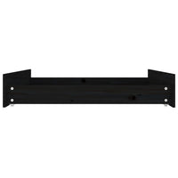 Cassetti per Letto 2 pz in Legno Massello di Pino Nero 814993