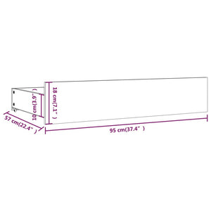 Cassettoni da Letto 4 pz in Legno Massello di Pino 814999