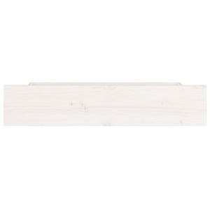 Cassettoni da Letto 4 pz in Legno Massello di Pino Bianco 815000