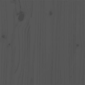 Giroletto-Struttura Letto in Legno Massello Grigio 75x190 cm Small Single 126184