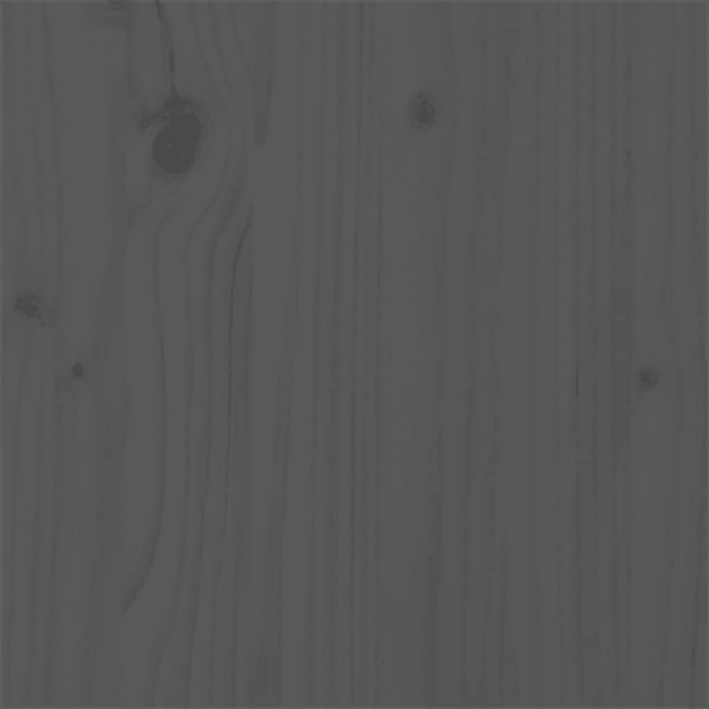 Giroletto in Legno Massello Grigio 75x190 cm Small Single 815006